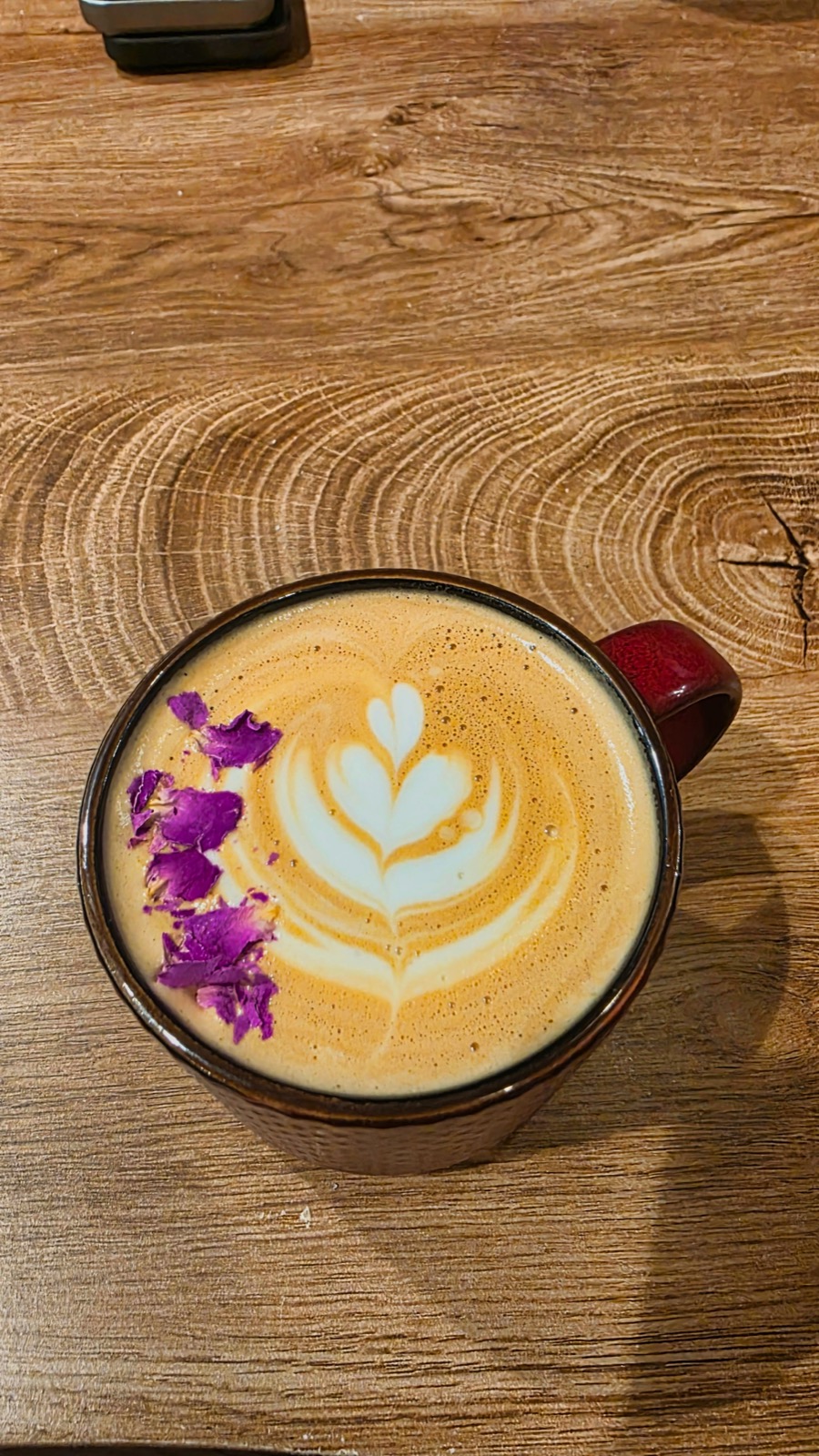 A latte served at Diwan Coffee House